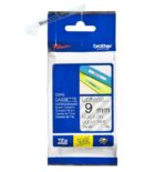 Brother TZe121 Nastro laminato originale per etichette - Testo nero su sfondo trasparente - Larghezza 9 mm x 8 metri - immagine 2