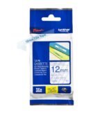 Brother TZe133 Nastro laminato originale per etichette - Testo blu su sfondo trasparente - Larghezza 12 mm x 8 metri - immagine 2