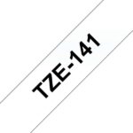 Brother TZe141 Nastro laminato originale per etichette - Testo nero su sfondo trasparente - Larghezza 18 mm x 8 metri - immagine 3