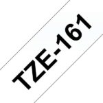 Brother TZe161 Nastro laminato originale per etichette - Testo nero su sfondo trasparente - Larghezza 36 mm x 8 metri - immagine 3