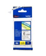Brother TZe211 Nastro laminato originale per etichette - Testo nero su sfondo bianco - Larghezza 6 mm x 8 metri - immagine 2