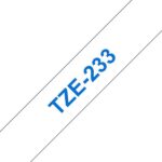 Brother TZe233 Nastro laminato originale per etichette - Testo blu su sfondo bianco - Larghezza 12 mm x 8 metri - immagine 3