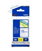 Brother TZe243 Nastro laminato originale per etichette - Testo blu su sfondo bianco - Larghezza 18 mm x 8 metri - immagine 2