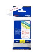 Brother TZe252 Nastro laminato originale per etichette - Testo rosso su sfondo bianco - Larghezza 24 mm x 8 metri - immagine 2