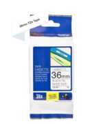 Brother TZe261 Nastro laminato originale per etichette - Testo nero su sfondo bianco - Larghezza 36 mm x 8 metri - immagine 2