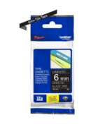Brother TZe315 Nastro laminato originale per etichette - Testo bianco su sfondo nero - Larghezza 6 mm x 8 metri - immagine 2