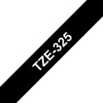 Brother TZe325 Nastro laminato originale per etichette - Testo bianco su sfondo nero - Larghezza 9 mm x 8 metri - immagine 3
