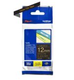 Brother TZe334 Nastro laminato originale per etichette - Testo dorato su sfondo nero - Larghezza 12 mm x 8 metri - immagine 2