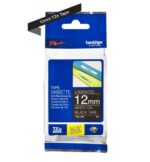 Brother TZe335 Nastro laminato originale per etichette - Testo bianco su sfondo nero - Larghezza 12 mm x 8 metri - immagine 2