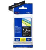 Brother TZe345 Nastro laminato originale per etichette - Testo bianco su sfondo nero - Larghezza 18 mm x 8 metri - immagine 2