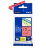 Brother TZe431 Nastro laminato originale per etichette - Testo nero su sfondo rosso - Larghezza 12 mm x 8 metri - immagine 2