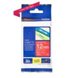 Brother TZe435 Nastro laminato originale per etichette - Testo bianco su sfondo rosso - Larghezza 12 mm x 8 metri - immagine 2