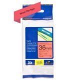 Brother TZe461 Nastro laminato originale per etichette - Testo nero su sfondo rosso - Larghezza 36 mm x 8 metri - immagine 2