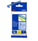 Brother TZe521 Nastro laminato originale per etichette - Testo nero su sfondo blu - Larghezza 9 mm x 8 metri - immagine 2