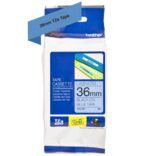 Brother TZe561 Nastro laminato originale per etichette - Testo nero su sfondo blu - Larghezza 36 mm x 8 metri - immagine 2