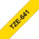 Brother TZe641 Nastro laminato originale per etichette - Testo nero su sfondo giallo - Larghezza 18 mm x 8 metri - immagine 3