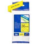 Brother TZe661 Nastro laminato originale per etichette - Testo nero su sfondo giallo - Larghezza 36 mm x 8 metri - immagine 2