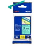 Brother TZe721 Nastro laminato originale per etichette - Testo nero su sfondo verde - Larghezza 9 mm x 8 metri - immagine 2