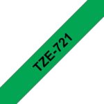 Brother TZe721 Nastro laminato originale per etichette - Testo nero su sfondo verde - Larghezza 9 mm x 8 metri - immagine 3