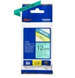 Brother TZe731 Nastro laminato originale per etichette - Testo nero su sfondo verde - Larghezza 12 mm x 8 metri - immagine 2