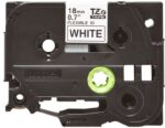 Brother TZeFX241 Nastro laminato flessibile originale per etichette - Testo nero su sfondo bianco - Larghezza 18 mm x 8 metri - immagine 2