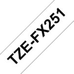 Brother TZeFX251 Nastro laminato flessibile originale per etichette - Testo nero su sfondo bianco - Larghezza 24 mm x 8 metri - immagine 3