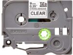Brother TZeS121 Nastro laminato super adesivo originale per etichette - Testo nero su sfondo trasparente - Larghezza 9 mm x 8 metri - immagine 2