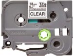 Brother TZeS141 Nastro laminato super adesivo originale per etichette - Testo nero su sfondo trasparente - Larghezza 18 mm x 8 metri - immagine 2