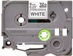 Brother TZeS211 Nastro laminato super adesivo originale per etichette - Testo nero su sfondo bianco - Larghezza 6 mm x 8 metri - immagine 2