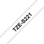Brother TZeS221 Nastro laminato super adesivo originale per etichette - Testo nero su sfondo bianco - Larghezza 9 mm x 8 metri - immagine 3