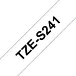 Brother TZeS241 Nastro laminato super adesivo originale per etichette - Testo nero su sfondo bianco - Larghezza 18 mm x 8 metri - immagine 3