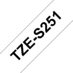 Brother TZeS251 Nastro laminato super adesivo originale per etichette - Testo nero su sfondo bianco - Larghezza 24 mm x 8 metri - immagine 3