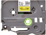 Brother TZeS621 Nastro laminato super adesivo originale per etichette - Testo nero su sfondo giallo - Larghezza 9 mm x 8 metri - immagine 2