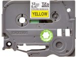 Brother TZeS631 Nastro laminato super adesivo originale per etichette - Testo nero su sfondo giallo - Larghezza 12 mm x 8 metri - immagine 2