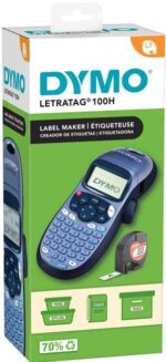 Dymo LetraTag LT100H Stampante portatile per etichette - Schermo LCD - Velocità 6,8 mm/sec - Stampa su 2 righe - Memoria per 9 etichette - immagine 5