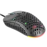 Mars Gaming MM55 Mouse da gioco USB 12800 dpi - Carcassa con pannello perforato - 5 pulsanti - Illuminazione RGB Chroma - Per destrimani - Cavo da 1,70 m - immagine 3