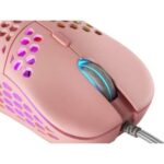 Mars Gaming MM55 Mouse da gioco USB 12800 dpi - Carcassa con pannello perforato - 5 pulsanti - Illuminazione RGB Chroma - Per destrimani - Cavo da 1,70 m - immagine 4