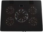3" USB - Inclinazione regolabile - 5 ventole - Illuminazione LED rossa