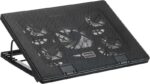 Mars Gaming MNBC2 Base di raffreddamento per laptop fino a 17,3" USB - Inclinazione regolabile - 5 ventole - Illuminazione LED rossa - immagine 4