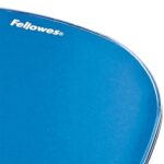 Fellowes Crystal Tappetino con poggiapolsi in gel - Resistente alle macchie - 20x23 cm - Colore blu - immagine 4