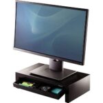 Fellowes Designer Suites Supporto elevatore per monitor - 3 diverse altezze - Vassoio portaoggetti - Peso massimo 18 kg - immagine 5