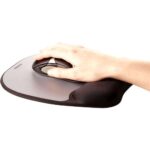Fellowes Tappetino con poggiapolsi in memory foam - Comfort eccezionale - Colore argento - immagine 2