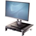 Fellowes Office Suites Supporto per monitor - 5 regolazioni di altezza - Cassetto portaoggetti - Spazio per laptop - Peso massimo 36 kg - immagine 2