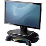 Fellowes Supporto per monitor girevole 45º - Regolazione dell'altezza tra 76 mm e 114 mm - Vassoio nella parte inferiore - Peso massimo 14 kg - immagine 2