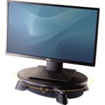 Fellowes Supporto per monitor girevole 45º - Regolazione dell'altezza tra 76 mm e 114 mm - Vassoio nella parte inferiore - Peso massimo 14 kg - immagine 4