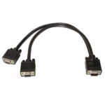 Aisens Cavo splitter SVGA - HDB15/M-2xHDB15/H - 45 cm - Colore nero - immagine 2