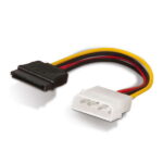 Cavo di alimentazione SATA Aisens - Molex 4pin/M-SATA femmina - 16 cm - 100% rame - Colore nero - immagine 2