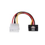 Aisens Cavo SATA alimentazione angolato con ancoraggi - Molex 4 pin/M-SATA femmina - 16 cm - 100% rame - Colore nero - immagine 2