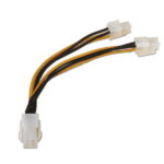 Aisens Cavo di alimentazione per microprocessore - 4 pin/H-4+4 pin/M - 15 cm - 100% rame - Colore nero - immagine 2