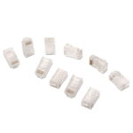 Aisens Confezione da 10 connettori RJ45 a 8 fili Cat.6 AWG24 - Colore trasparente - immagine 2